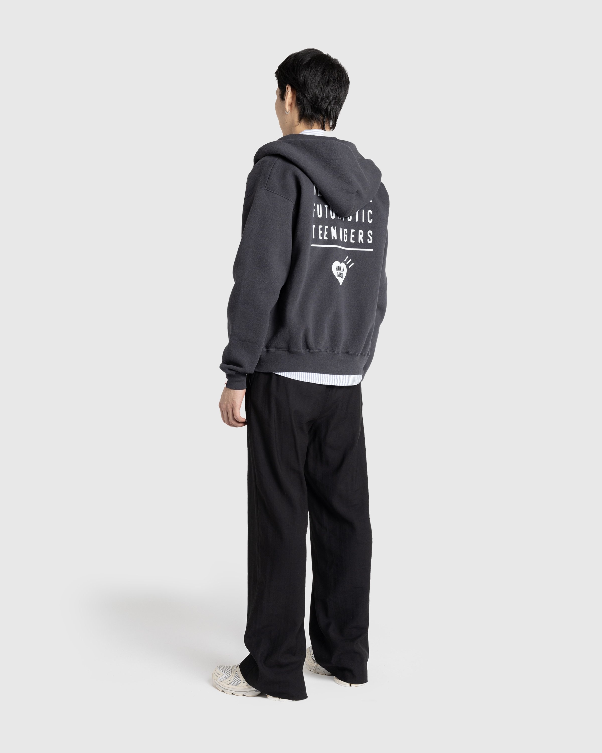 Black white human hoodie 2025